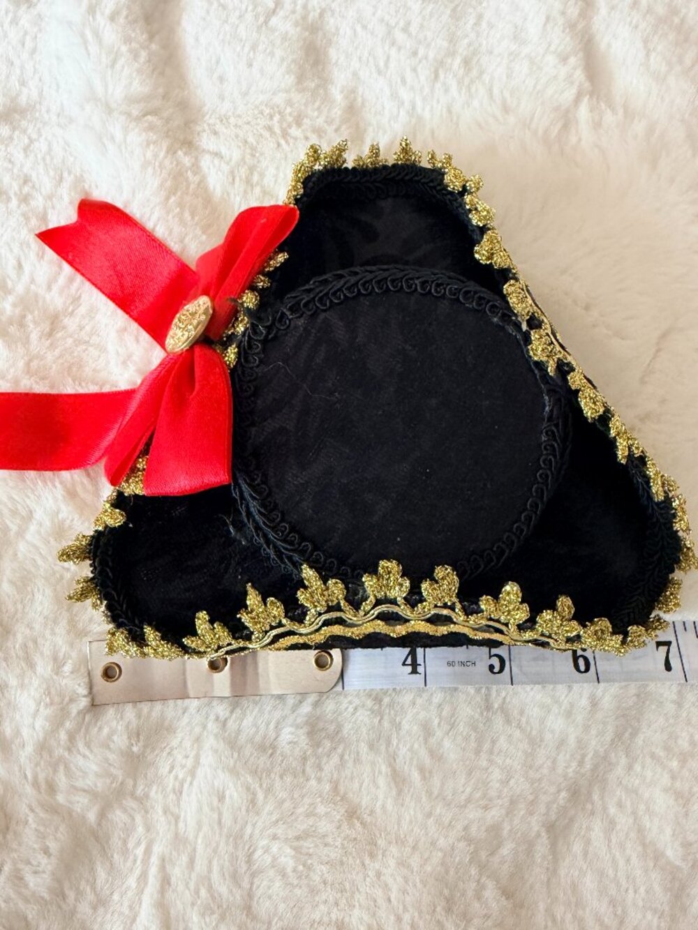 Charming Mini Pirate Tricorn Hat Fascinator with Hair Clips Halloween Costume